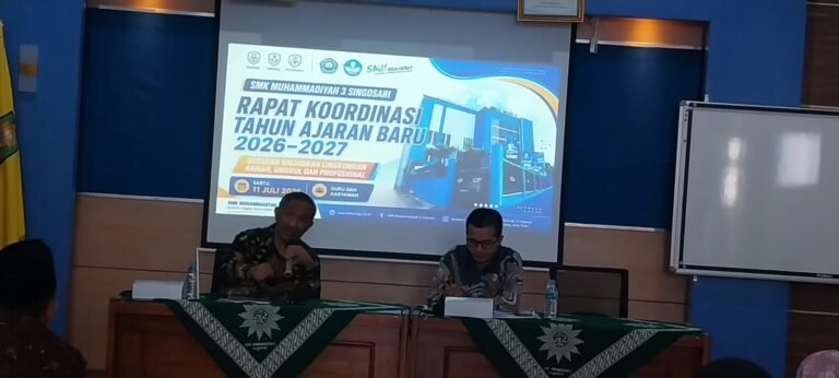 SMK Mugas Rapat Koordinasi-Evaluasi Bersama Dikdasmen PDM Kabupaten Malang dan PCM Singosari